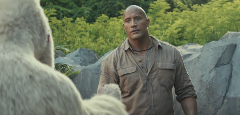 Watch The Rock fight to save his gorilla friend in the bananas “Rampage” trailer