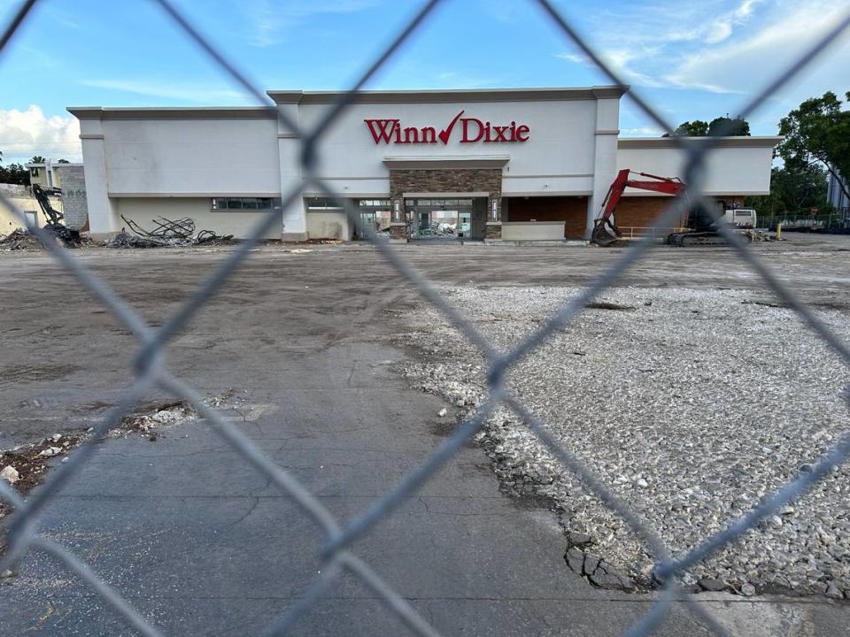 The Winn-Dixie at 5850 SW 73rd St. in South Miami was being torn down on July 21, 2023, to make way for a proposed apartment complex. The grocery store was in the neighborhood since 1962.