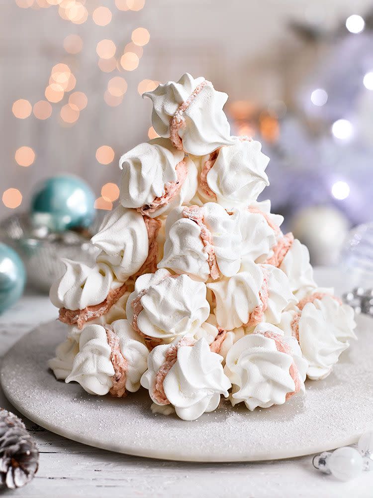 best christmas dessert recipes meringue kiss tower