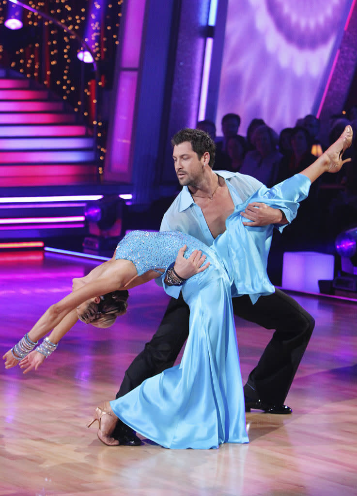 Maksim Chmerkovskiy and Erin Andrews on "Dancing with the Stars."