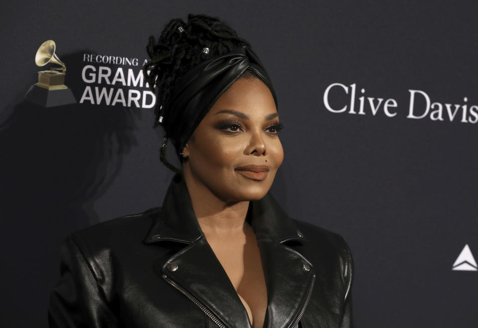 Janet Jackson arrives at the Pre-Grammy Gala And Salute To Industry Icons at the Beverly Hilton Hotel on Saturday, Jan. 25, 2020, in Beverly Hills, Calif. (Photo by Mark Von Holden/Invision/AP)