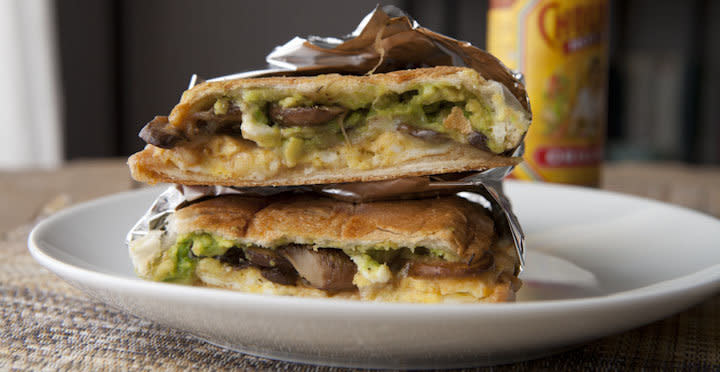 <strong>Get the <a href="http://www.macheesmo.com/2014/02/mushroom-torta/" target="_blank">Mushroom Breakfast Torta recipe </a>from Macheesmo</strong>