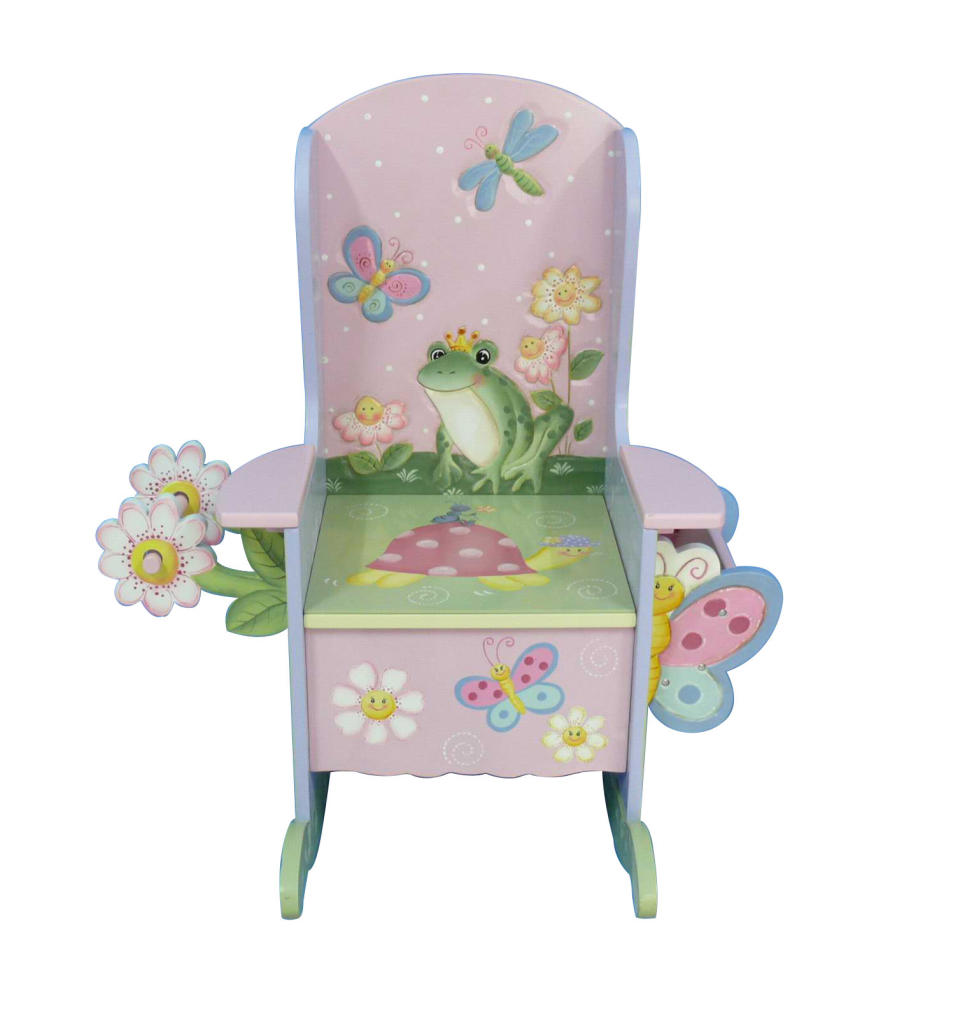 This product image released by Teamson shows the Magic Garden Potty Chair. For some parents, summertime is potty training time. And like so many aspects of life with kids, potty training means gear, lots of gear. The choices in potty seats and chairs proliferated and sprouted all manner of bells and whistles. (AP Photo/Teamson)