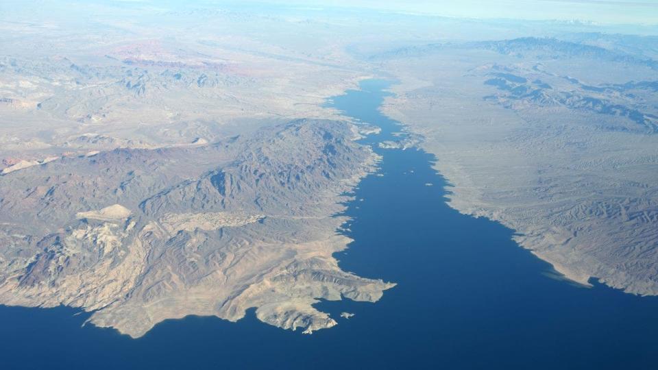 Aerial view of Lake Mead