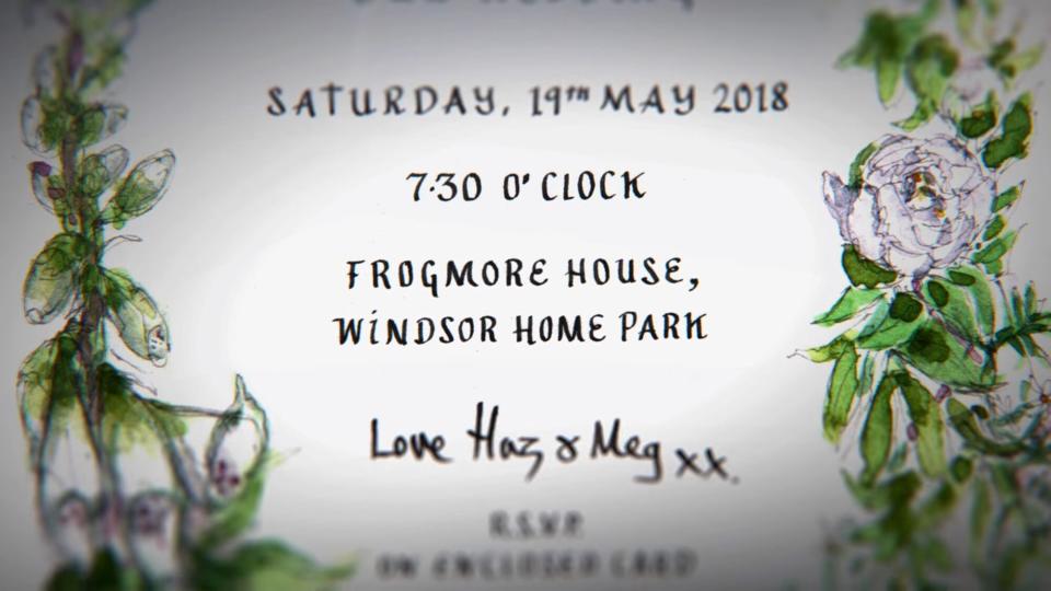 Harry & Meghan Wedding Invite