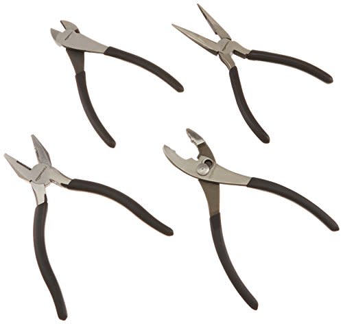 6) Set of 4 Pliers