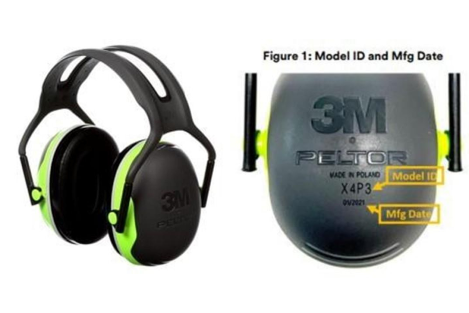 Health Canada is recalling the 3M Peltor X4 Series Earmuffs.