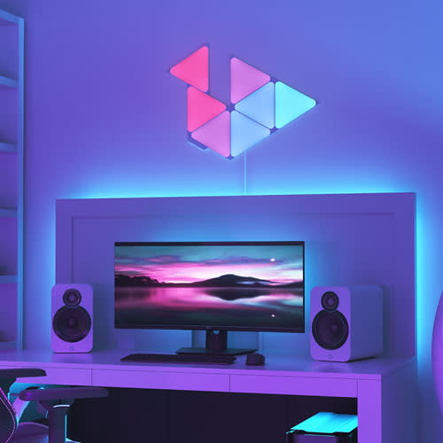 Nanoleaf Shapes Triangle Panels. Image via Best Buy.