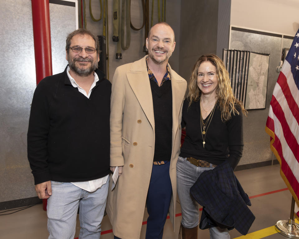 Alexandre Schmitt, Peter Paige and Krista Vernoff