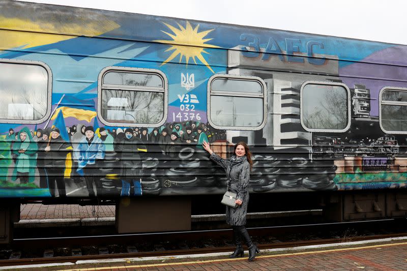 First train from Kyiv arrives at Kherson central station after Russia's military retreat
