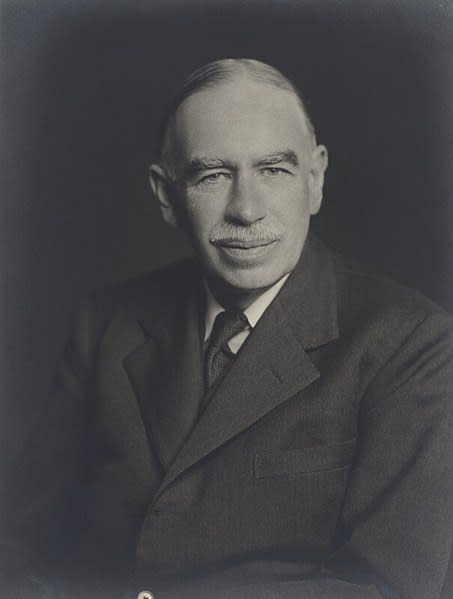 John Maynard Keynes. Image from <a href="https://en.wikipedia.org/wiki/John_Maynard_Keynes#/media/File:Lord_Keynes.jpg" rel="nofollow noopener" target="_blank" data-ylk="slk:Wikipedia;elm:context_link;itc:0;sec:content-canvas" class="link ">Wikipedia</a>.