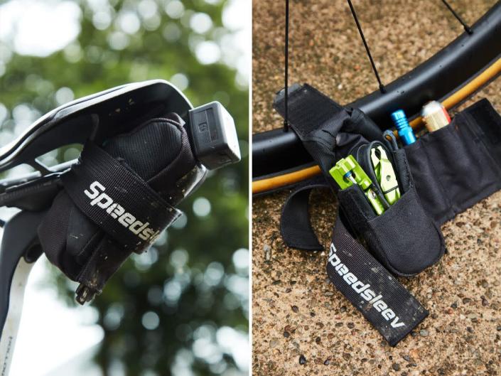 <p><strong><em>BI</em></strong><strong>: What do you keep in your saddle bag?</strong></p><p><strong>C.P.: </strong>My everyday carry for a typical road ride always includes at least one tube, a small <a href="https://www.bicycling.com/bikes-gear/a26222598/best-bike-multitools/" rel="nofollow noopener" target="_blank" data-ylk="slk:multitool" class="link ">multitool</a>, Dynaplug, one tire lever, a <a href="https://go.redirectingat.com?id=74968X1596630&url=https%3A%2F%2Fwww.walmart.com%2Fip%2FLeatherman-Squirt-PS4-Multi-Tool%2F16627705&sref=https%3A%2F%2Fwww.bicycling.com%2Fbikes-gear%2Fg40218397%2Fbest-saddle-bags%2F" rel="nofollow noopener" target="_blank" data-ylk="slk:Leatherman Squirt PS4" class="link ">Leatherman Squirt PS4</a>, and a glueless patch kit. Depending on the ride, I’ll also occasionally throw in a CO2 and inflater head (I’m usually a frame pump guy). A new addition I’ve also begun bringing are some latex gloves. I <a href="https://www.bicycling.com/skills-tips/a27628336/tubeless-tires-guide/" rel="nofollow noopener" target="_blank" data-ylk="slk:run tubeless" class="link ">run tubeless</a> on all my bikes and punctures are rare, but when they happen the gloves are great for keeping all that nasty <a href="https://www.bicycling.com/bikes-gear/a36949727/0057-0060-the-test-zone-september-2021/" rel="nofollow noopener" target="_blank" data-ylk="slk:sealant" class="link ">sealant</a> off my hands.</p><p><strong><em>BI</em></strong><strong>: What’s your ideal saddle bag size?</strong></p><p><strong>C.P.: </strong>The perfect size bag is one that fits all your stuff with very little room to spare. I’m not a fan of carrying more than absolutely necessary or a too big bag with all my stuff rattling around inside. Less is more for me in this area.</p><p><strong><em>BI</em></strong><strong>: What’s one feature you pay special attention to when testing or purchasing a new saddle bag?</strong></p><p><strong>C.P.: </strong>If I had to narrow it down to one feature, I’d go with a secure mounting system that also doubles as volume control. It drives me crazy having a saddle bag that sways or makes noise over rough roads. The single strap system allows me to pack varying sized loads without ever having my contents shift while also keeping my bag nice and tight to the saddle.</p><p><strong><em>BI</em></strong><strong>: Saddle bags aren’t the only on-frame storage options. What advantage do they offer compared to handlebar bags or frame packs?</strong></p><p><strong>C.P.: </strong>I actually love a small <a href="https://www.bicycling.com/bikes-gear/g39263352/bike-frame-bags/" rel="nofollow noopener" target="_blank" data-ylk="slk:frame pack" class="link ">frame pack</a>, but even when running one, I still use a saddle bag. Saddle bags are so easy to pack your everyday repair kit in, strap it to your bike, and just forget about it until you need it. You’ll never accidentally leave home without it, and if packed right, you’ll barely notice it. Frame packs are great for stowing some larger items on longer rides or in adverse weather, but I never keep my repair kit in a frame bag.</p>