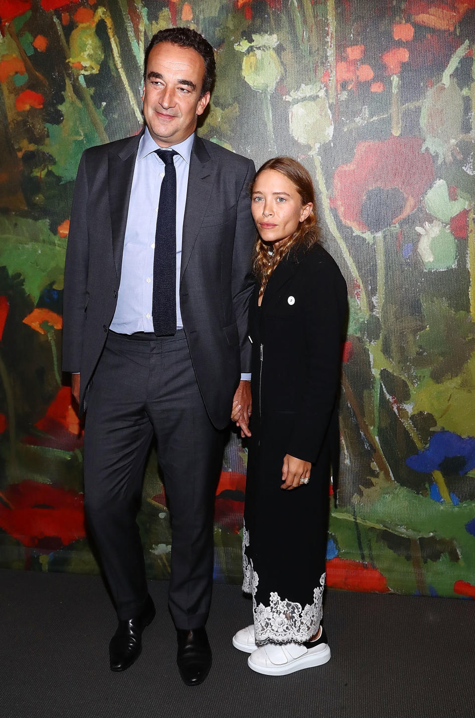 Mary-Kate Olsen and her husband,&nbsp;Olivier Sarkozy, attend&nbsp;the Take Home A Nude Art party and auction at Sotheby's on Oct. 11, 2017 in New York City. (Photo: Astrid Stawiarz via Getty Images)