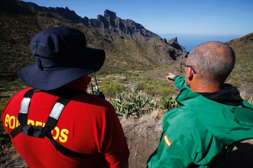 Search for Jay involving Spanish  Police and volunteers including search and rescue specialists