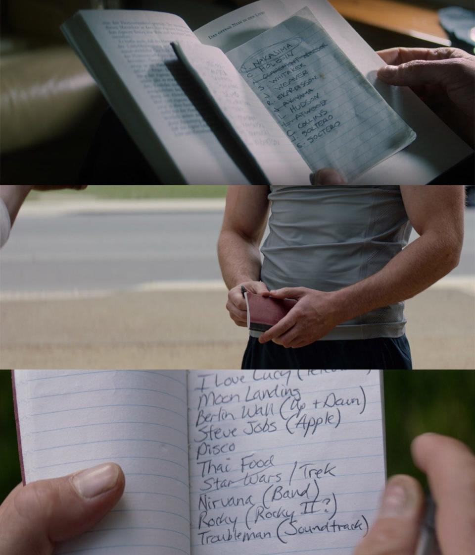 the falcon and the winter soldier 103 detail bucky steve same notebook