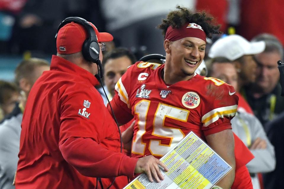 Do opponents really want to vote in another edge for Patrick Mahomes? (AP Photo/Mark J. Terrill)