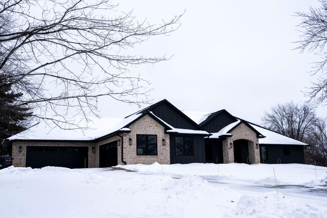 This home on Southeast Southfork Drive in Waukee, seen on Tuesday, Jan. 23, 2024, sold for $2.3 million in 2023.