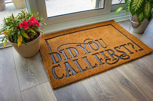 3) Did You Call First Welcome Mat