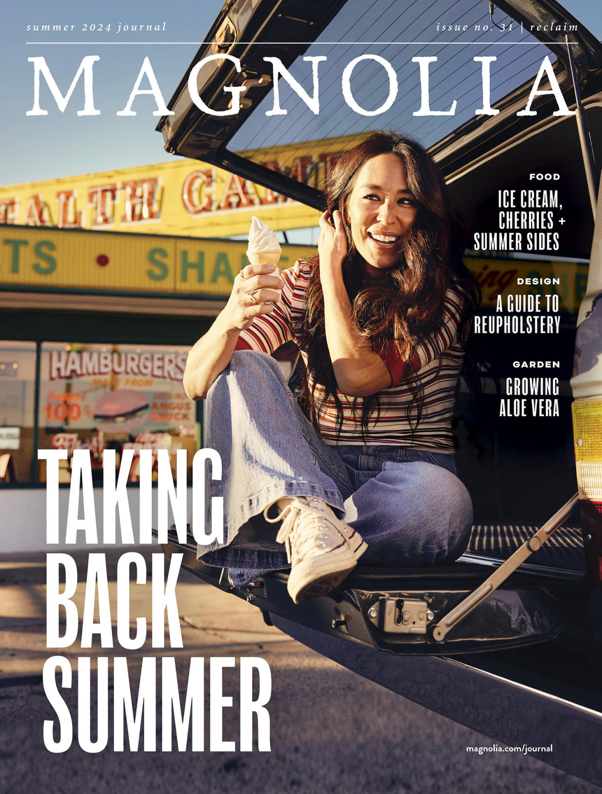 The cover of the summer issue of Magnolia Journal. (Courtesy Magnolia Journal)