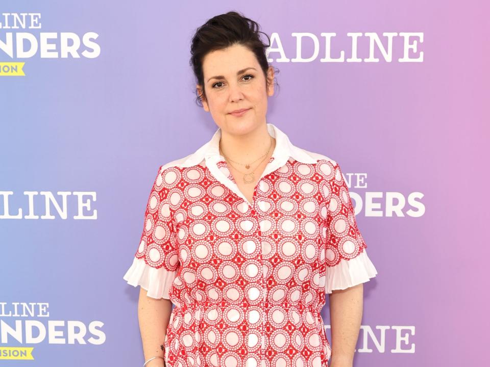 Melanie Lynskey on the red carpet for Deadline Contenders Television at Paramount Studios.