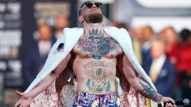 McGregor loving the attention. Pic: Getty