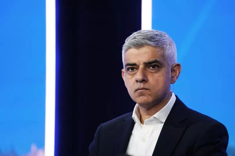 Current Mayor of London and Labour party candidate Sadiq Khan during the LBC London Mayoral Debate