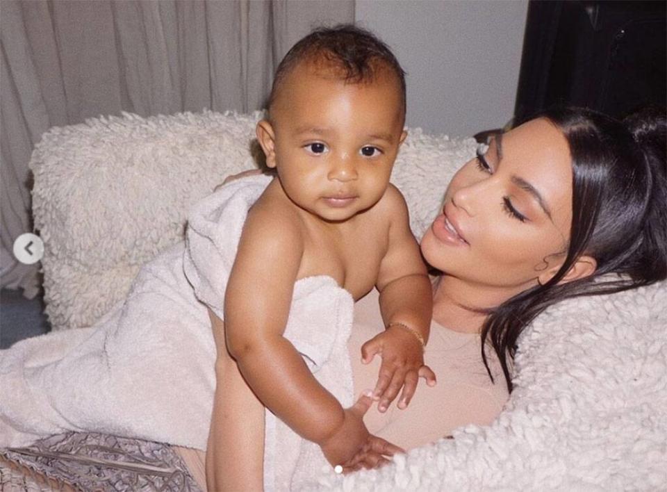 Psalm West, Kim Kardashian