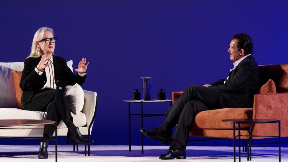 princesa de asturias awards 2023 meryl streep and antonio banderas qa in oviedo