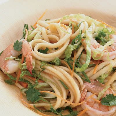 Shrimp And Noodle Salad With Ginger Dressing