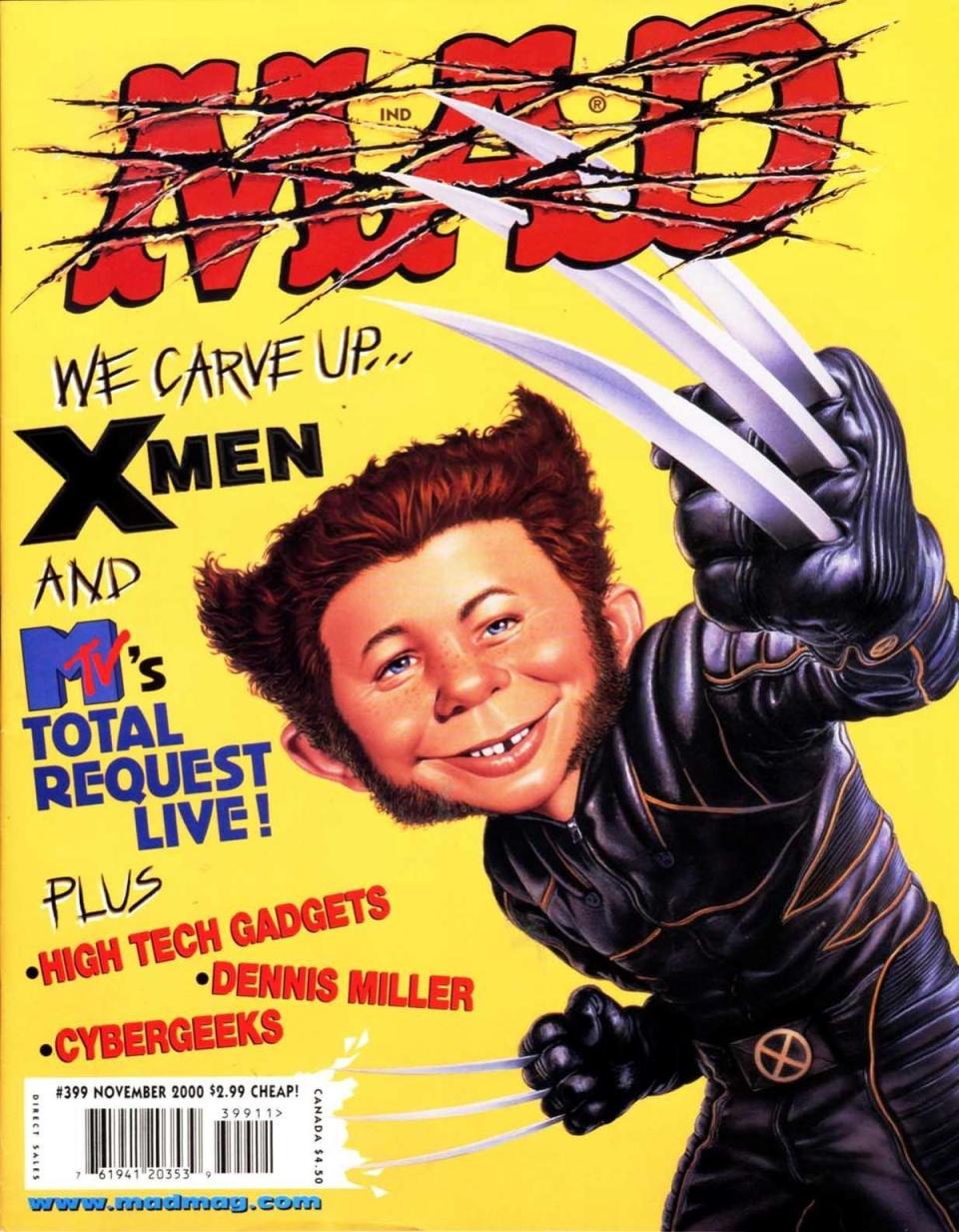 以卡通、電影為主題的《瘋狂雜誌》為戴夫勞瑞打下繪圖基礎。（翻攝自dvdbash.com）