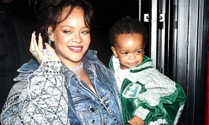 Rihanna con su primer bebé