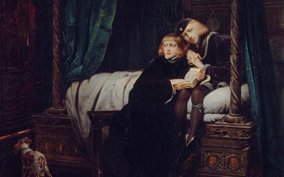 Paul Delaroche's Edward V and the Duke of York in the Tower (1831, detail) - Trustees of the Wallace Collection