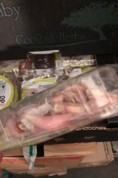 Woolworths garlic cloves wrapped in plastic