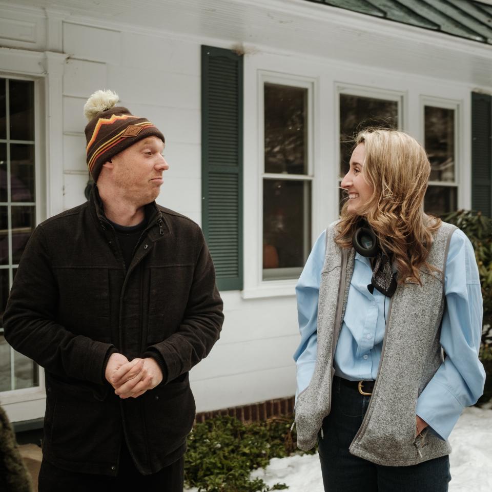 Cinematographer Chase Bowman and Director Tori Hunter speak about the production of 'The Christmas Letter' in Utica, NY on Wednesday, January 10, 2024.