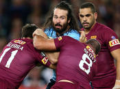 Aaron Woods was huge for the Blues in the first half