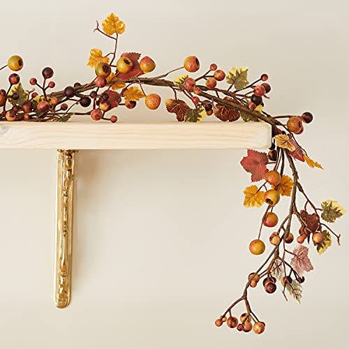 1) Maple Leaf & Berry Garland Decoration