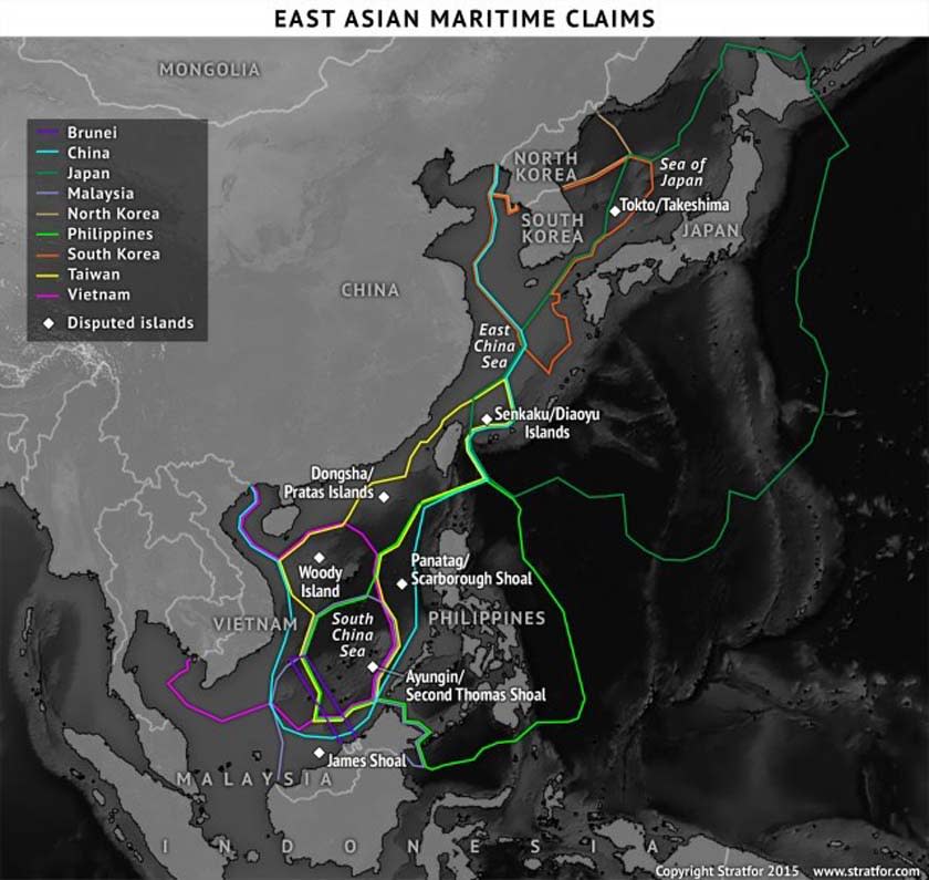 Stratfor south china sea spratly east asia maritime claims