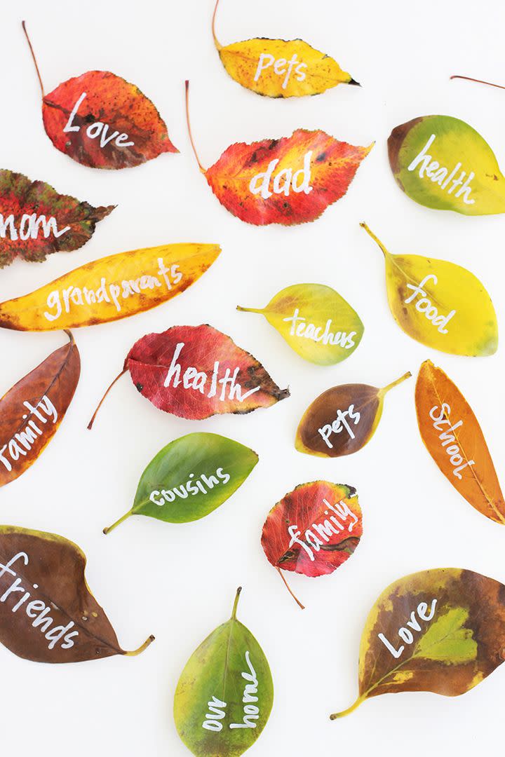 Fall Foliage Table Decor