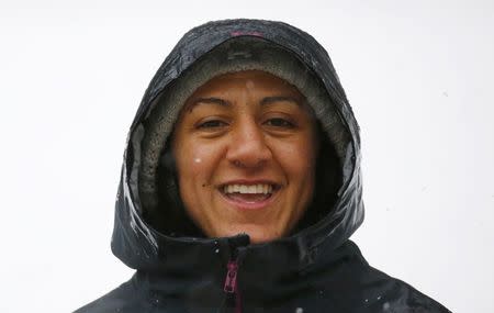 Bobsleigh - BMW IBSF Bob & Skeleton World Championships - Women Bobsleigh first heat - Koenigssee, Germany - 17/2/17 - Elana Meyers Taylor of the U.S. before the competition. REUTERS/Arnd Wiegmann