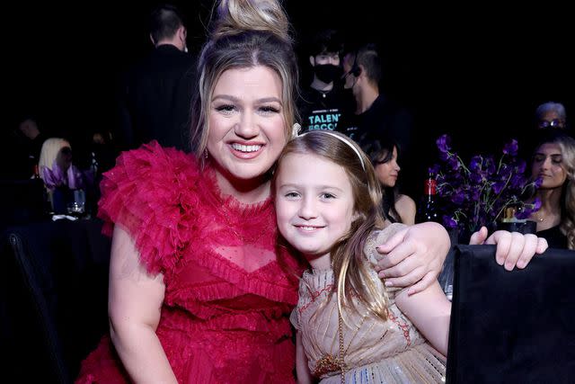Mark Von Holden/E! Entertainment/NBC Kelly Clarkson and Rivier Rose in 2022