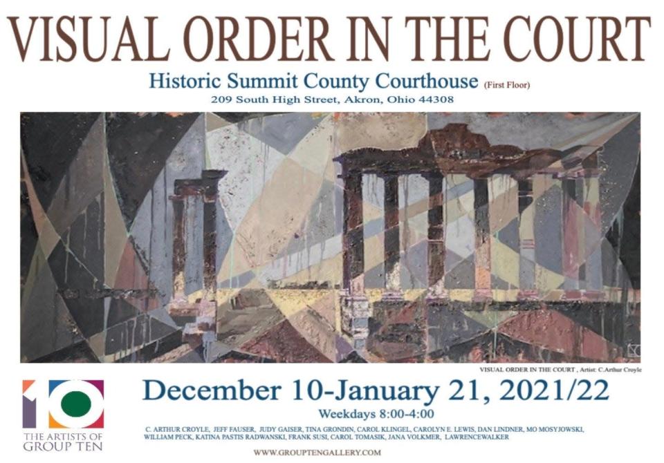 An exhibit featuring works by the Artists of Group Ten will be on display in the Summit County Courthouse starting Friday.