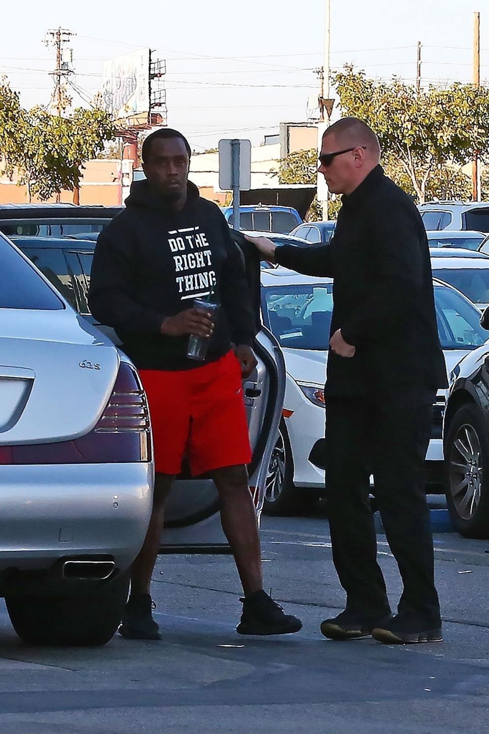 Diddy was seen in L.A. on Friday… (Photo: Backgrid)