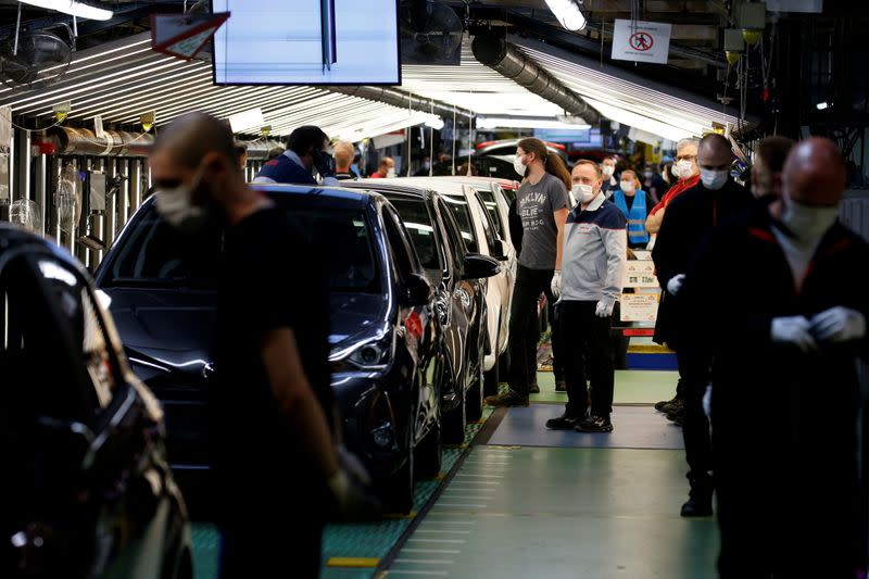 FILE PHOTO: Toyota Motor Manufacturing France resumes operations after five week closure amid coronavirus disease (COVID-19) outbreak