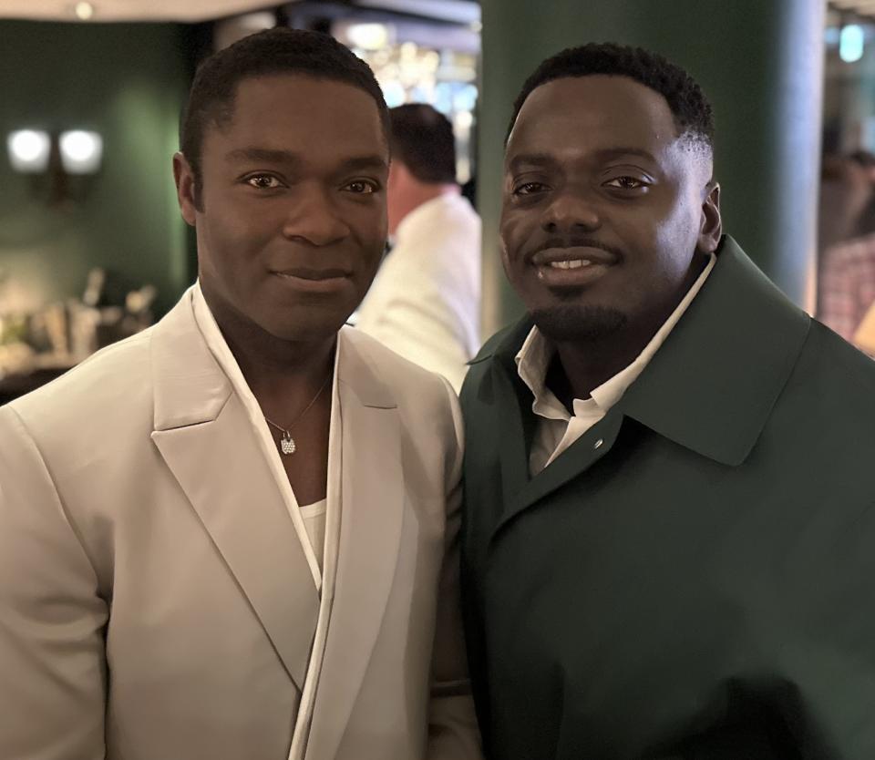 David Oyelowo and Daniel Kaluuya. Photo: Baz Bamigboye/<em>Deadline.</em>