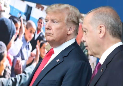 US President Donald Trump and Turkish counterpart Recep Tayyip Erdogan met during a NATO summit in July