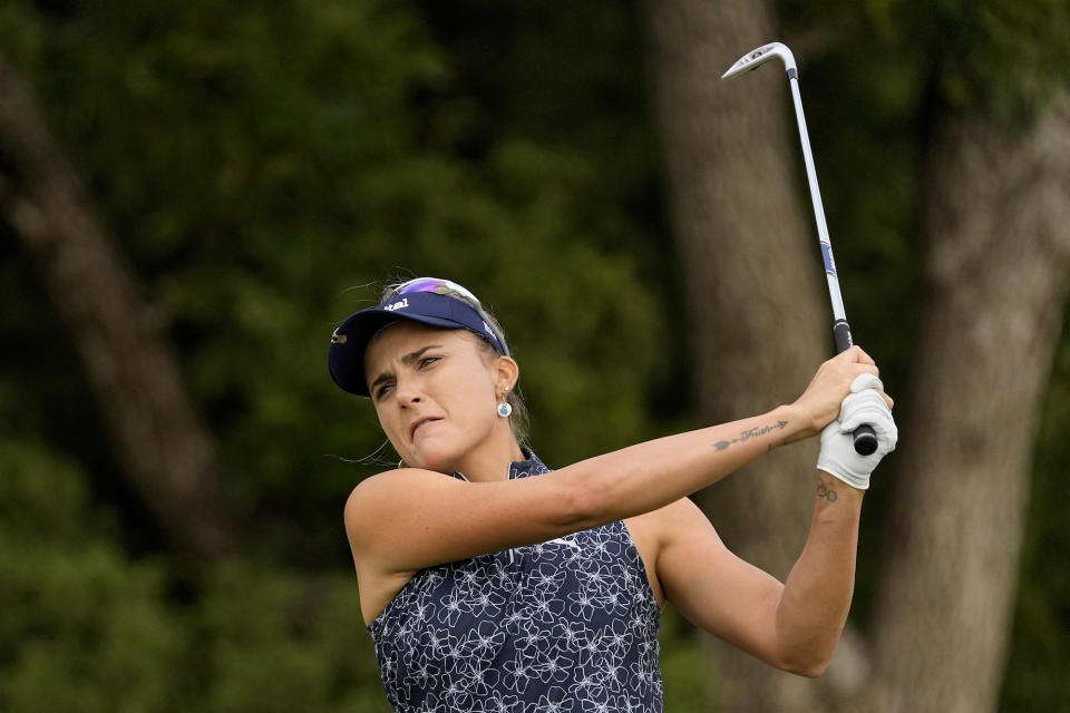 Thompson plays a shot at the Ascendant LPGA in Texas earlier this month. (Sam Hodde/Getty Images)