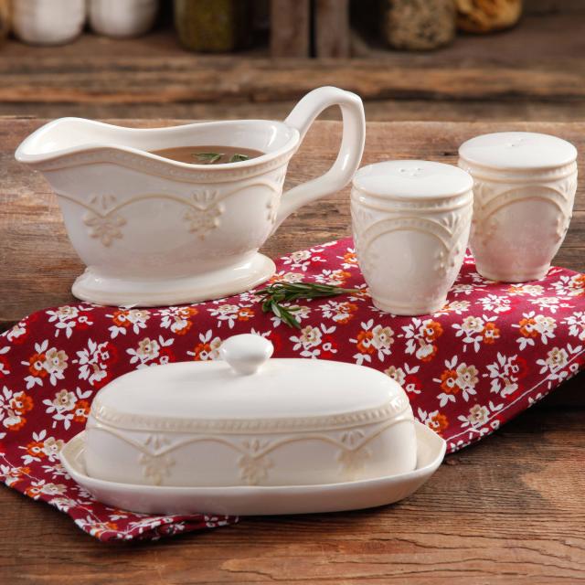 Pillivuyt Gravy Boat with Warming Base