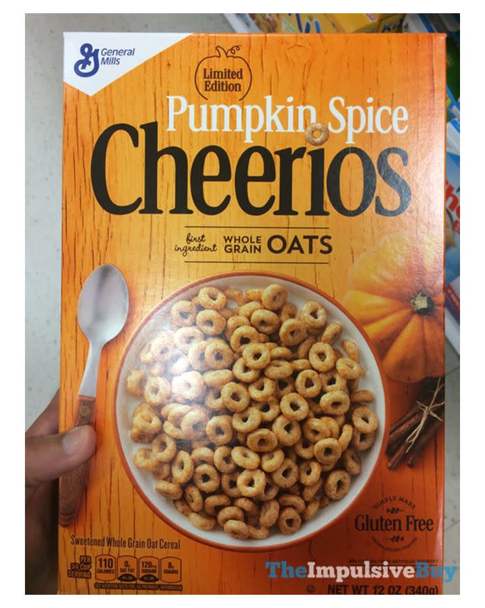 Limited Edition Pumpkin Spice Cheerios Cereal