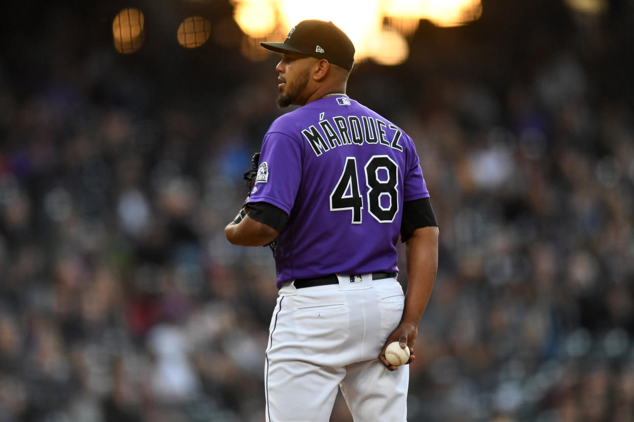 Colorado Rockies starting pitcher German Marquez