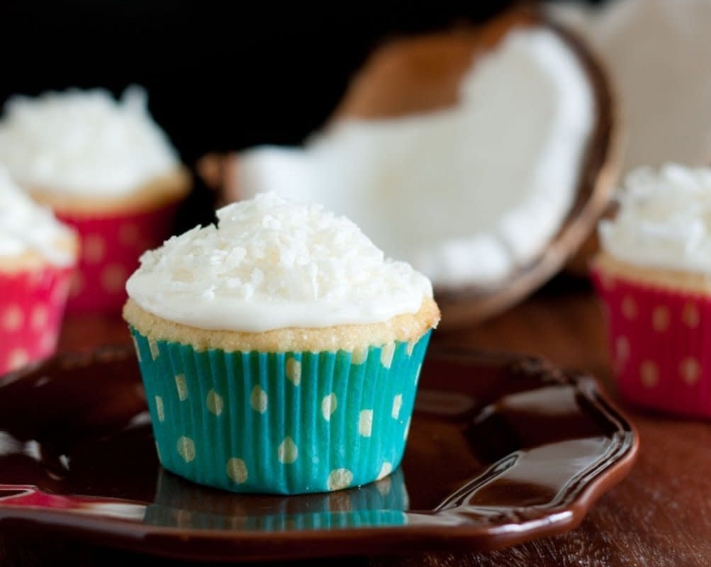 <p>Cooking Classy</p><p>They look like fresh snow!</p><p><strong>Get the recipe: <a href="https://www.cookingclassy.com/coconut-cupcakes-with-coconut-frosting/" rel="nofollow noopener" target="_blank" data-ylk="slk:Coconut Cupcakes;elm:context_link;itc:0;sec:content-canvas" class="link rapid-noclick-resp">Coconut Cupcakes</a></strong></p>